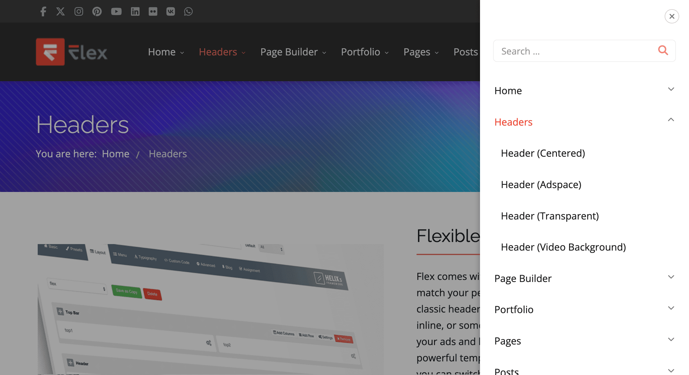 Flex | Accordion Menu